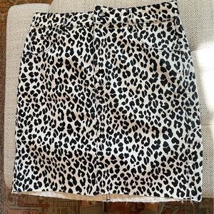Leopard Print Women's Skirt
